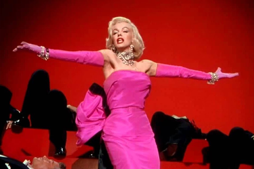 THE STORY OF- The Pink Dress Worn By Marilyn Monroe In Gentlemen Prefer Blondes & Madonna In Material Girl - Diamonds Are a Girl’s Best Friend