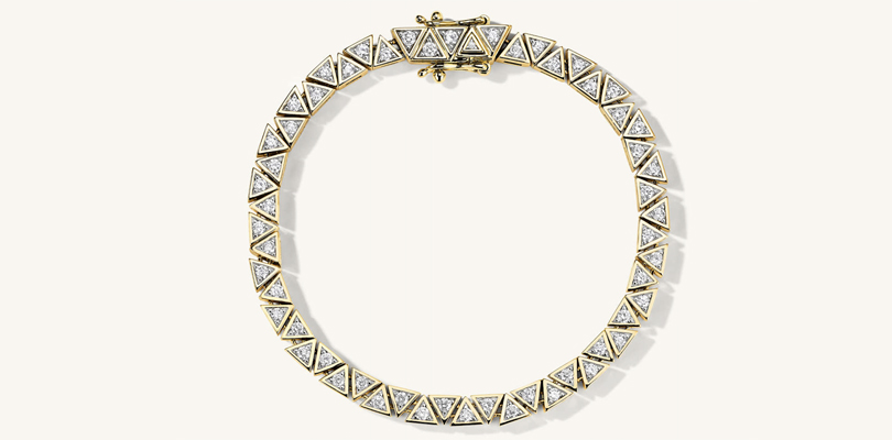 5 Chic Tennis Bracelets To Shop Now - The Geometric Tennis Bracelet