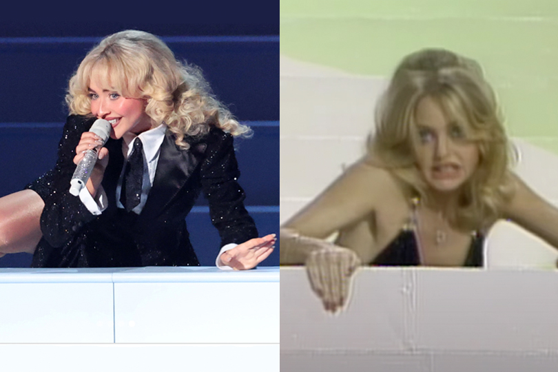 Sabrina Carpenter’s 2025 Grammy Performance Reference An Iconic Goldie Hawn Performance From 1978
