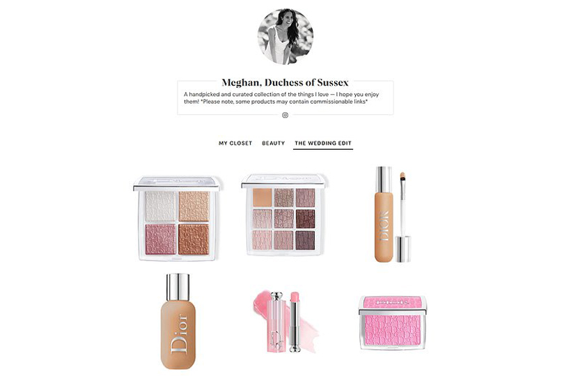 Meghan Markle And Her Makeup Artist Shared All The Beauty Products She Used On Her Wedding Day - ShopMy page