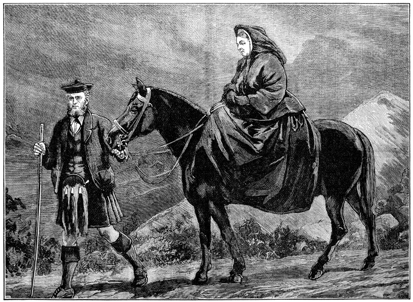 The Significance Of The Black Mourning Veils Worn At Pope Francis Funeral - Queen Victoria and her servant John Brown in Scotland