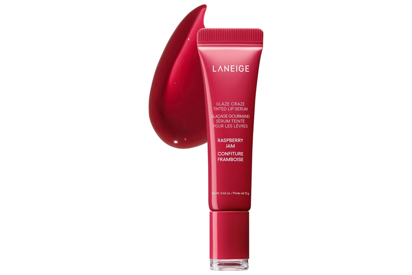 Soothe Gloss Hydrate More With 12 Tinted Lippies - Laneige Glaze Craze Tinted Polypeptide Lip Serum in Raspberry Jam