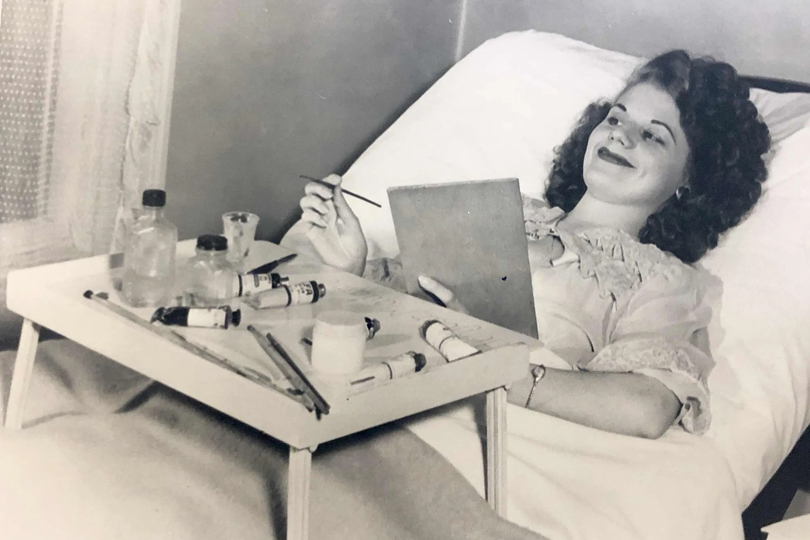 The Shadow And The Secret The History Of VC Andrews And The Flowers in the Attic Saga - Virginia in hospital as a teenager