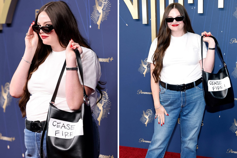 Meg Stalter Broke The Formal Dress Code At The 2025 Emmys And Wore Blue Jeans And A T-Shirt